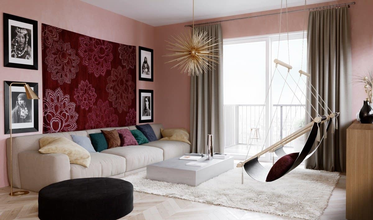 50 ý tưởng phòng phối màu hồng mang đến không gian sống nhẹ nhàng 21