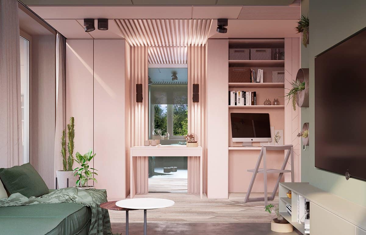 50 ý tưởng phòng phối màu hồng mang đến không gian sống nhẹ nhàng 24