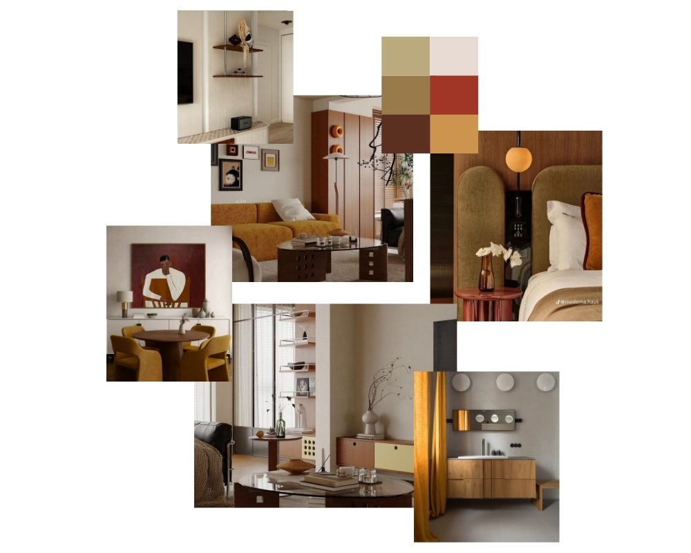 Moodboard and colour direction prepared by Fika Decor