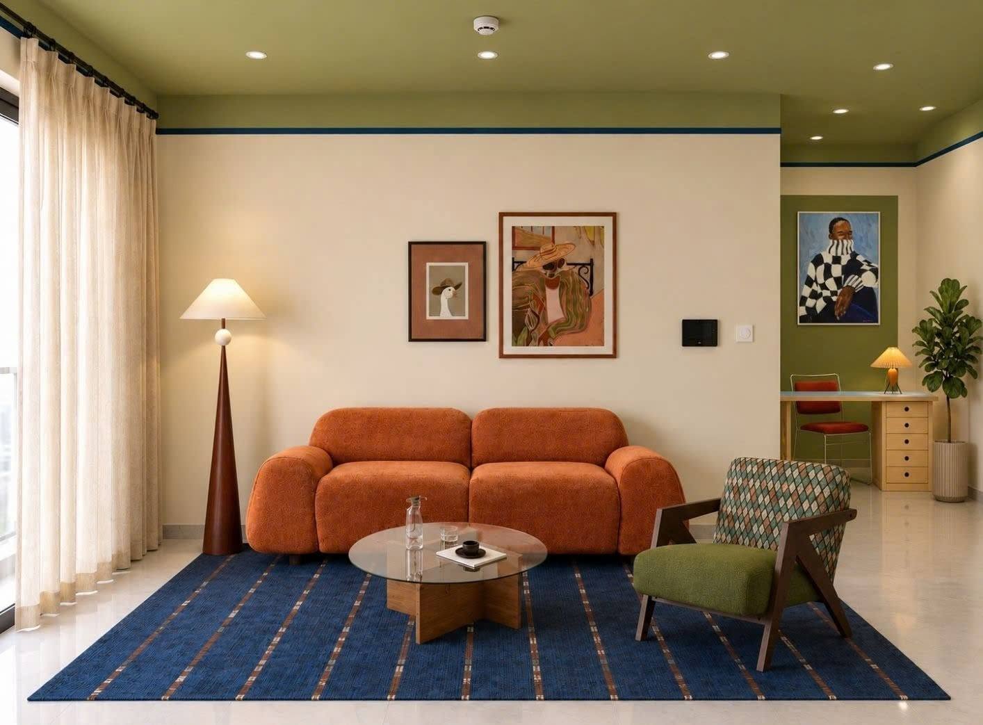 Olive Line living room concept by Fika Decor